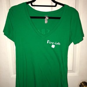 Green St. Patrick’s Fireball shirt